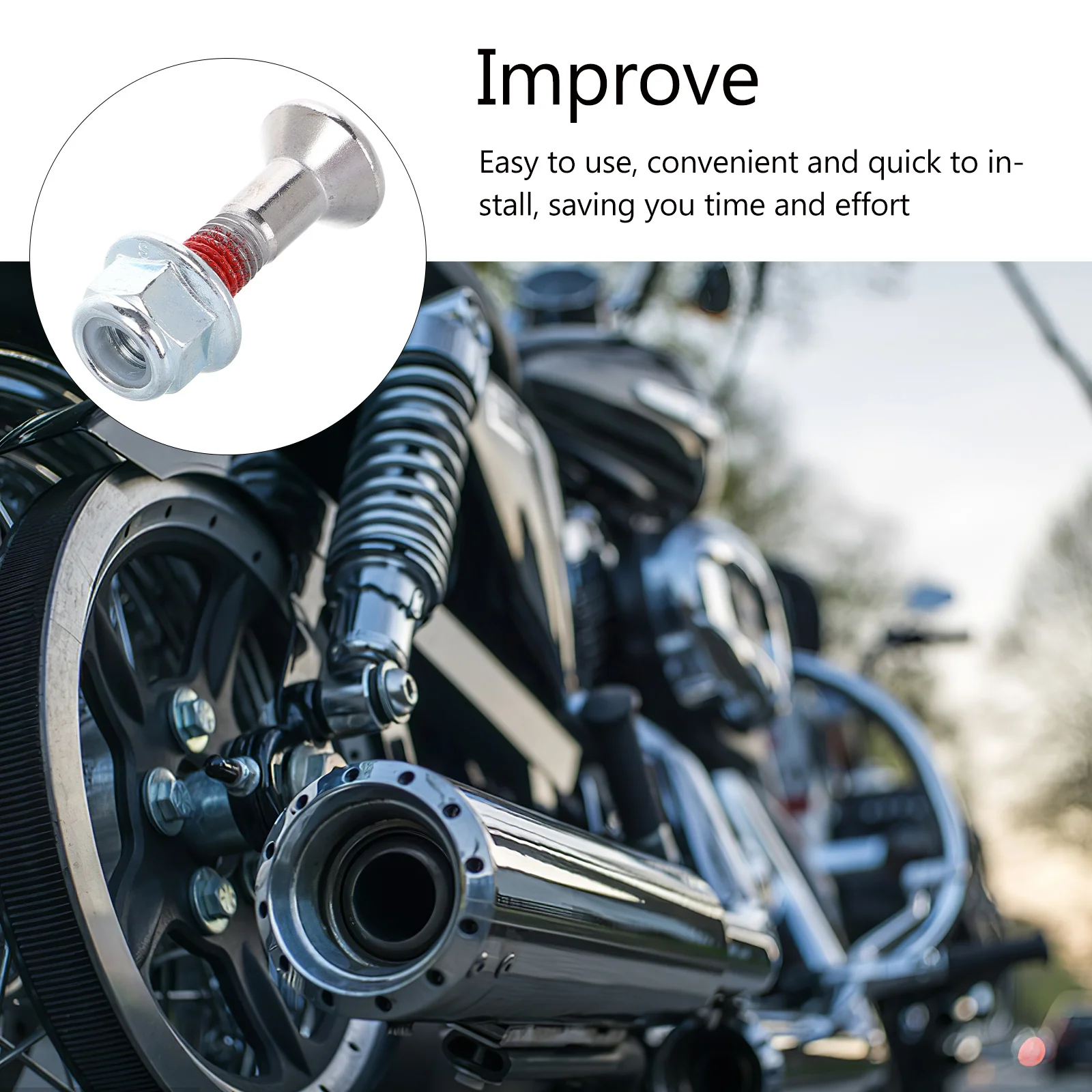 

6Sets Motorcycle Chain Sprocket Bolt Kit Heavy Duty Replacement Screws Nuts Durable Fasteners Sprocket Bolt and Nut