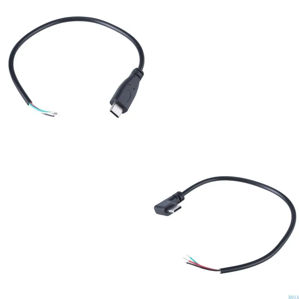 r91a-usb-c-«папа»-на-4-контактный-удлинительный-кабель-питания-типа-c-с-открытым-концом-косичка-5-В-3-А-для-оборудования-usb