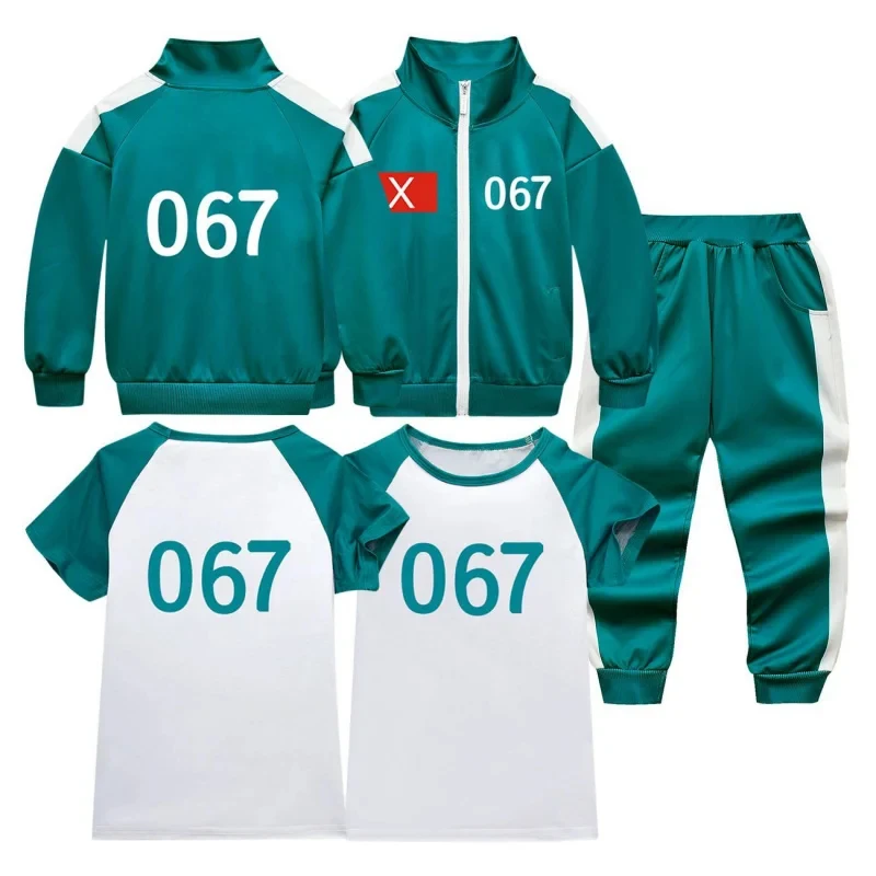 Nouveau T-shirt Squid No O/X 067 2026 Sung Gi-hoon Cosplay Sportswear Games Carnival Party Costume Unisexe ♡   BeiCos 🌹