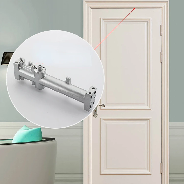 Invisible Door Square Concealed Door Closer Round Concealed  Automatic Concealed Buffer Hydraulic Hotel Wooden Door Closer