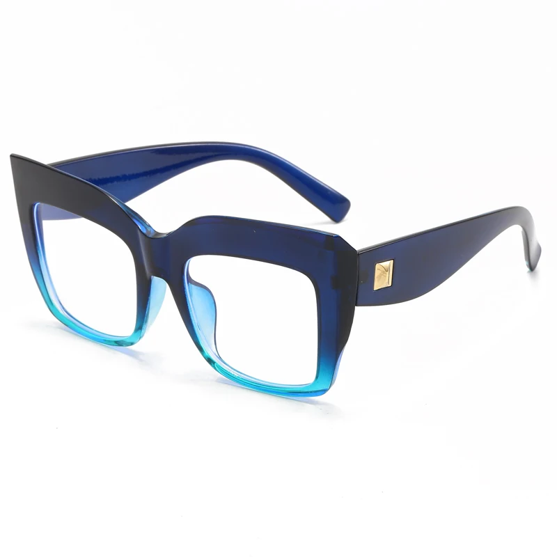 JM Lot de 3 paires de lunettes de lecture carrées surdimensionnées pour homme et femme avec filtre à lumière bleue, Lot de 3 couleurs mélangées
