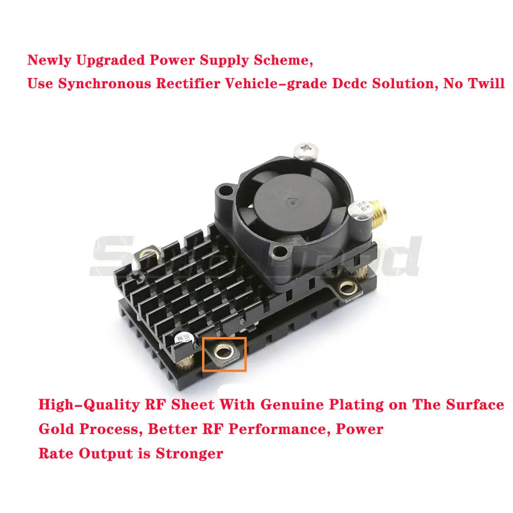 Over 20Km Range 5.8Ghz 2W FPV Wireless Transmitter TS582000 5.8G 2000MW 8CH Video AV Audio Sender