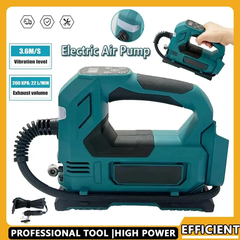 

Fit Makita Portable Cordless Tire Inflator 18V Battery Electric Handheld Air Compressor for Car Bicycle Tires And Sports Balls