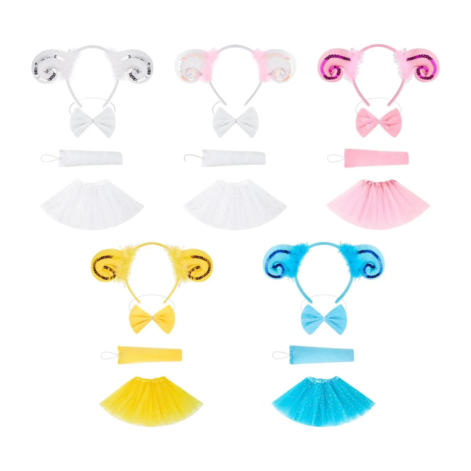 

Animal Lamb Costume Set Dress up Animal Costume Accessories for Themed Party Halloween Fancy Dress Festivals Stage Performance