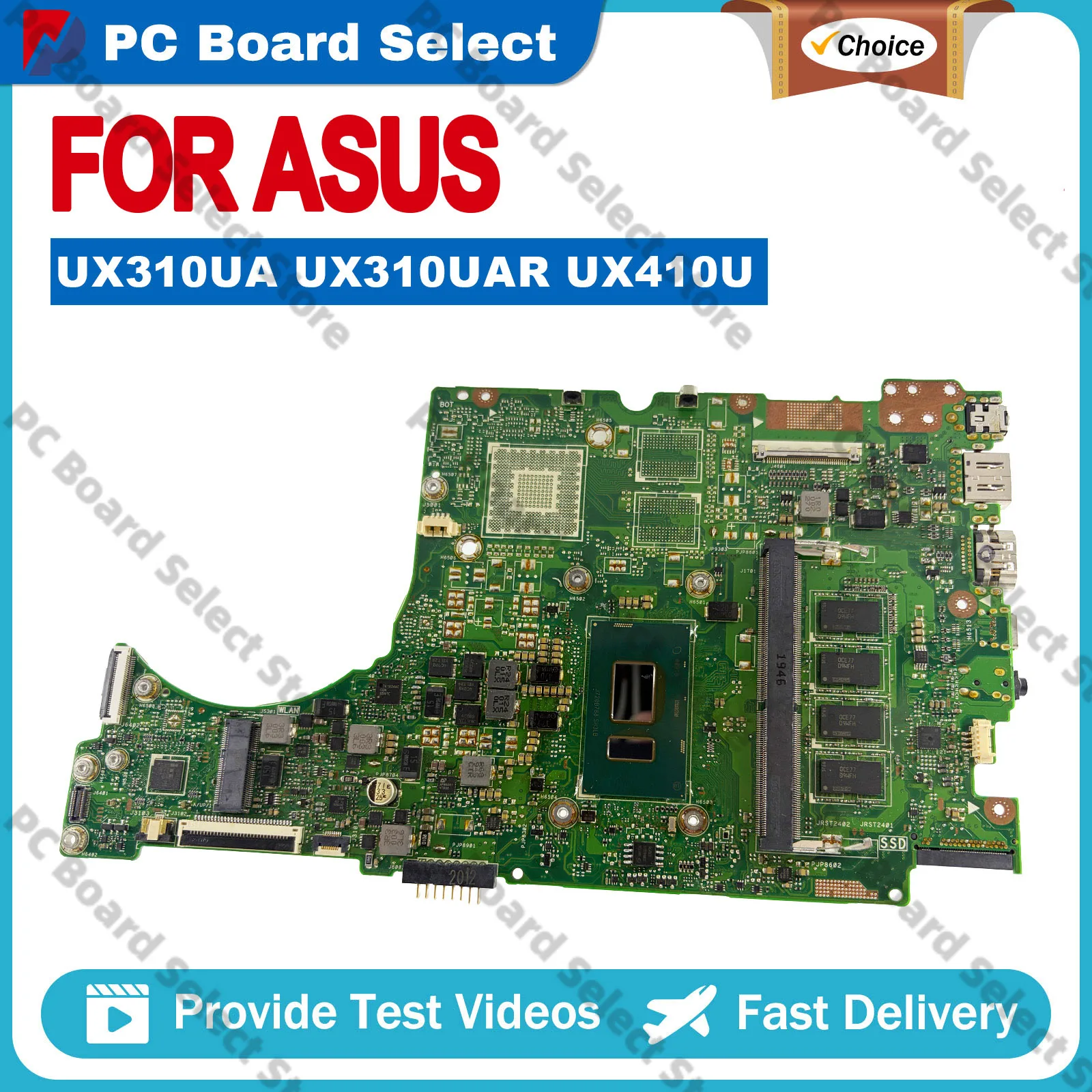 

UX310UV UX310UA Laptop Motherboard For ASUS UX310UQR UX310UFR UX310UQ UX310UQK RX310U UX310UAK U3000U Mainboard W/ I3 I5 I7 CPU