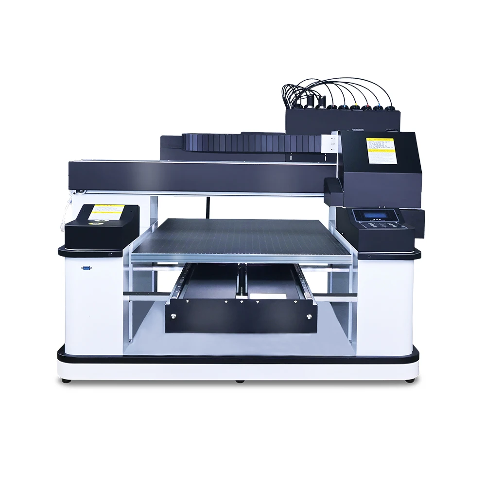 6090 UV Printer A1 UV DTF Printer with Varnish LED Flatbed Printer Automatic UV Printer for Phonecase Bottlle Acrylic Wood Metal