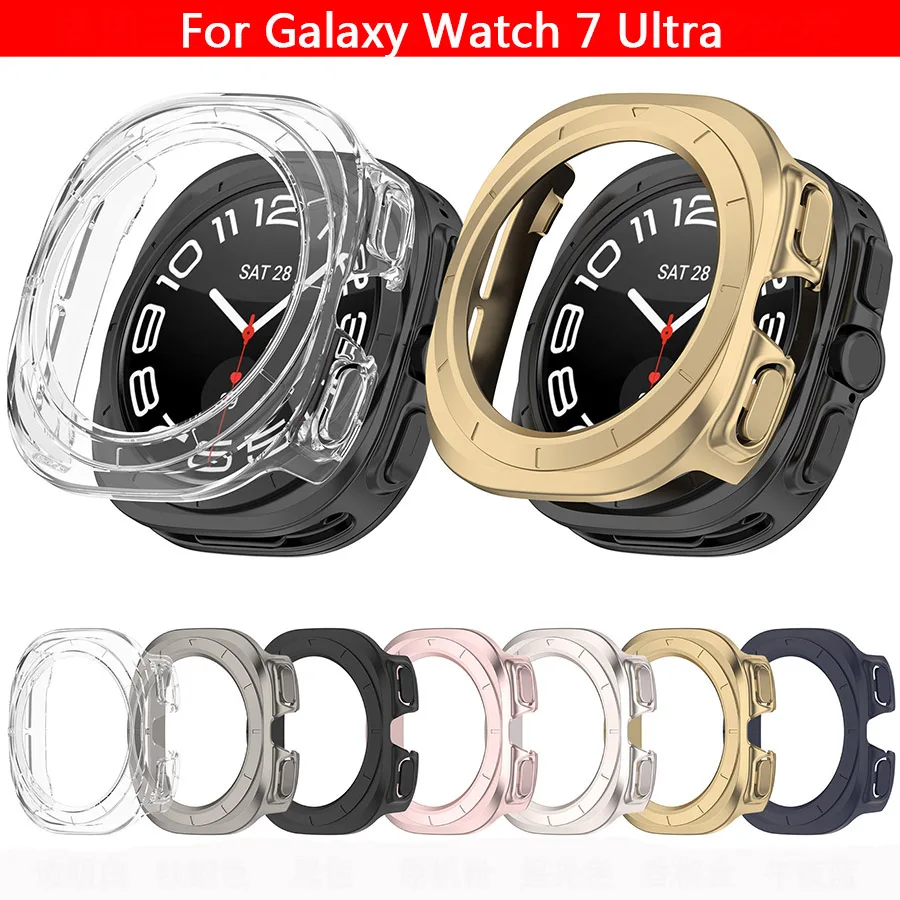 PC Matte Watch Case for Samsung Galaxy Watch 7 44mm 40mm Hard Bumper All-Around Shell for Galaxy Watch 7 Ultra 47mm Accessories