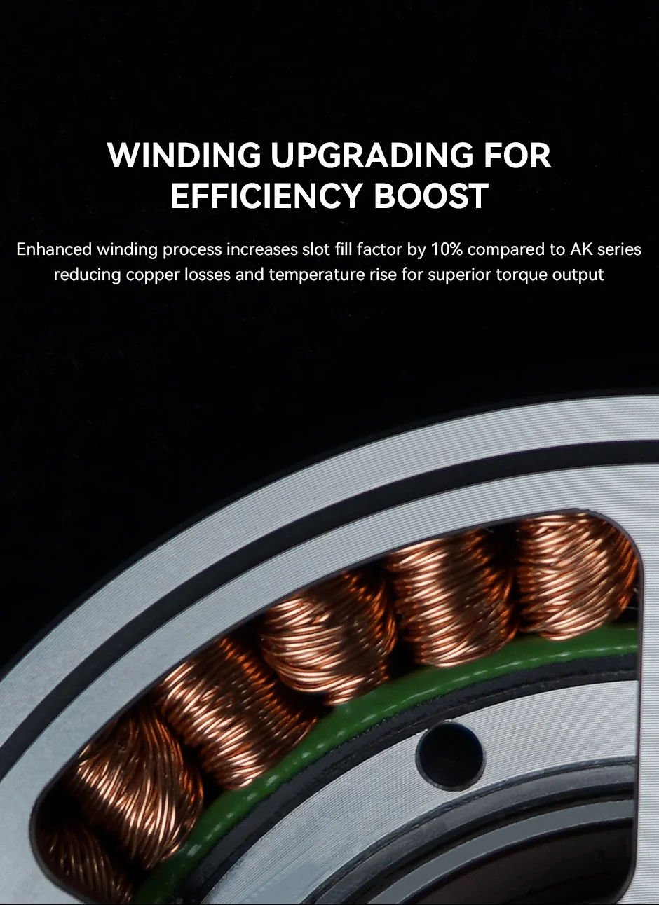 CubeMars AKE80-8 Модульный поставщик двигателя робота OEM/ODM Оптимизация потерь меди Коллекционная автоматизация роботизированных рычагов