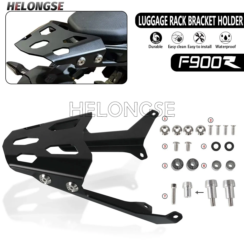 

2024 2025 F900R Motorcycle Accessories For BMW F900 R F900 XR 900R 900XR 2020-2023 F900XR Rear Cargo Luggage Rack Bracket Holder