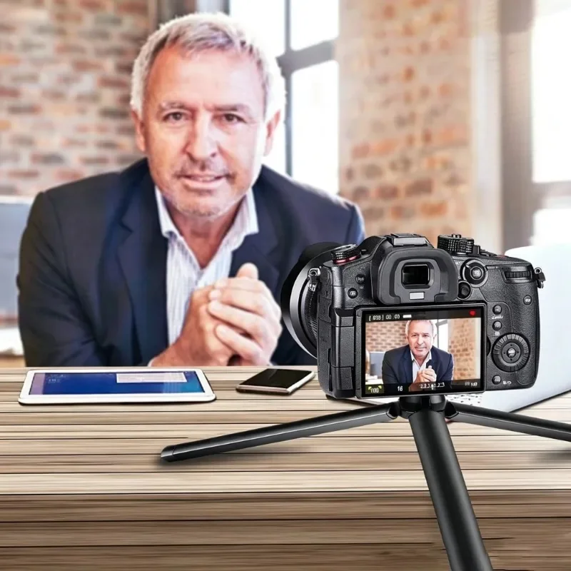 Tabletop Handheld Photography Handle - Metal Tripod Stand Camera Monopod for DJI Zhiyun