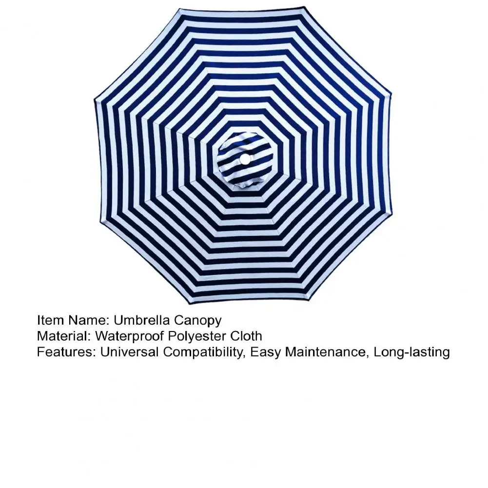 屋外パティオパラソルキャノピー交換用マーケットパラソルフレームと互換性あり庭やデッキ用の耐久性のあるサンシェード
