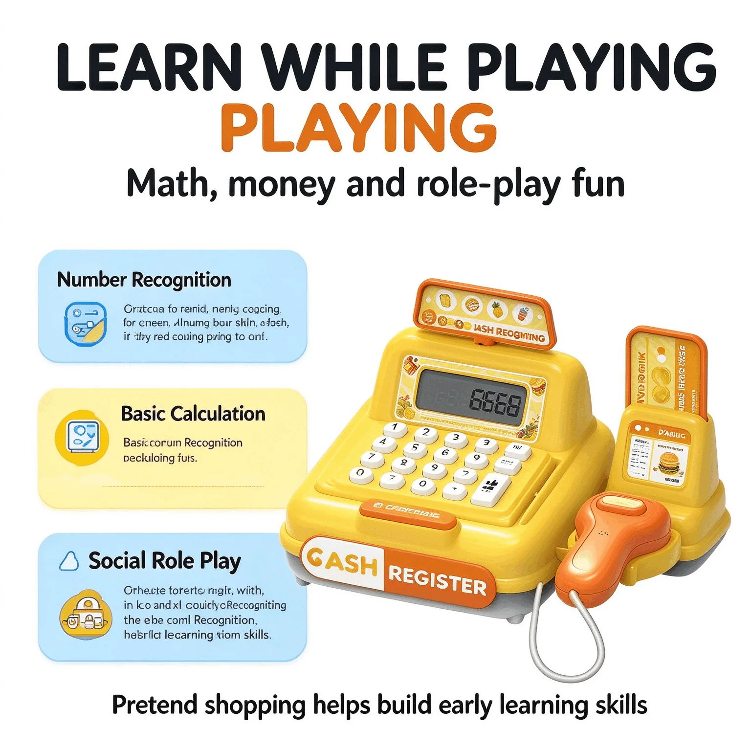 Игровой набор «Кассовый аппара – обзор и цена Toy Cash Register