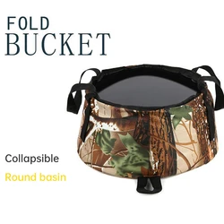 1Pcs 10L Lightweight Portable Travel Outdoor Camping Hiking Wash Basin Bucket Sink Folding Waterproof NylonBasin Bucket