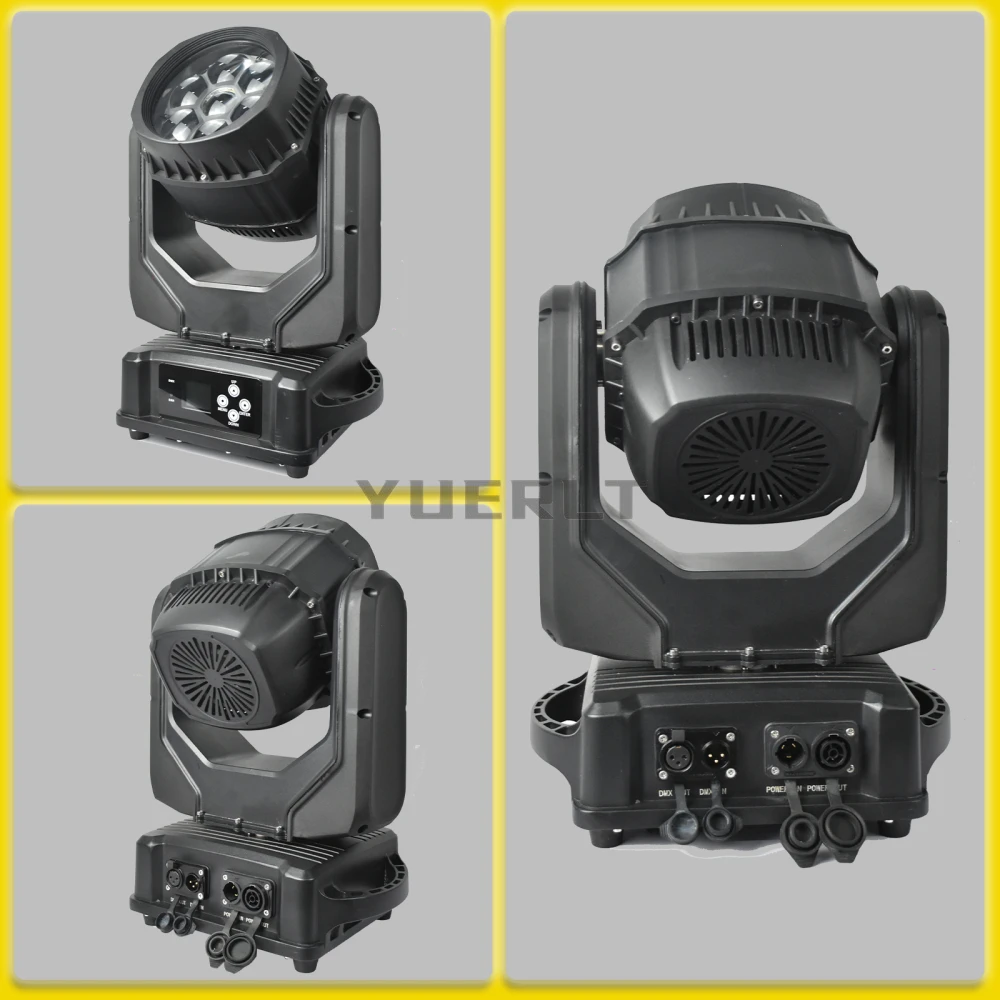 YUER LED 7x40W Moving Head Light RGB 4 in 1 Bee Eyes Stage Light Waterproof DMX512 Stage Light Party DJ Disco Light