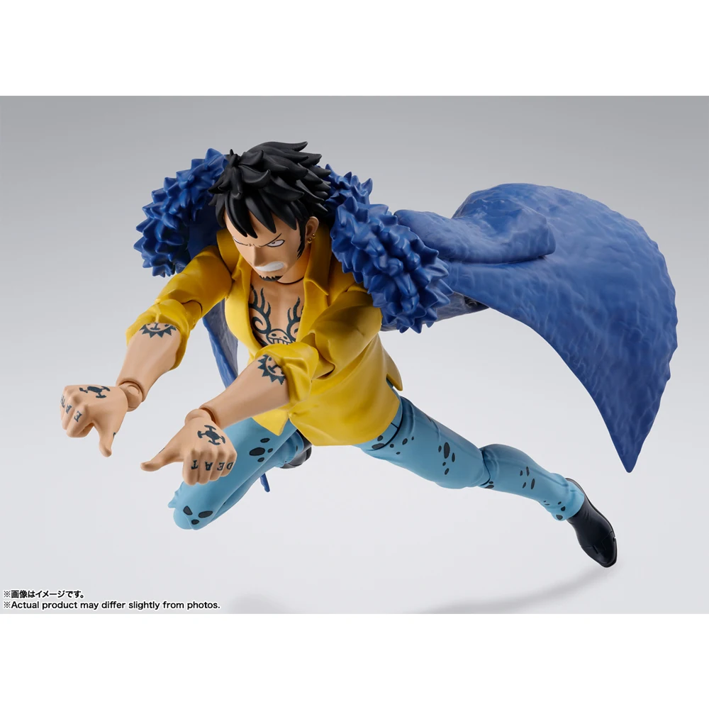 Bandai S. Figura de Ação H. Figuarts One Piece, Lei de Trafalgar, O Raid em Onigashima, Modelo de Brinquedo Colecionável, Original, Em Estoque, 16cm