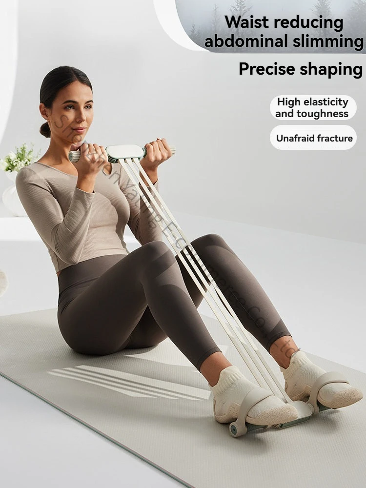 Yoga Pedal Puller Tension Rope Elastic Pedal Resistance Band Natural Latex Multi Function Pull Training
