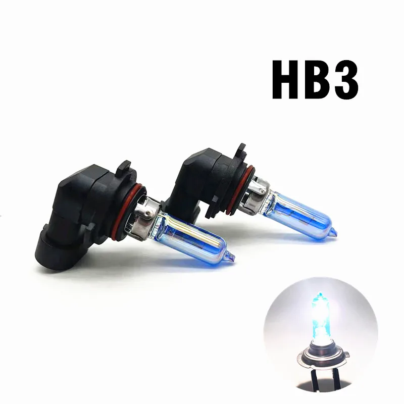 2pcs 9005 Crystal Super Bright White HB3 Halogen Bulb Hight Power 65W Head Lamp Light 12V Car Styling Car Light Source