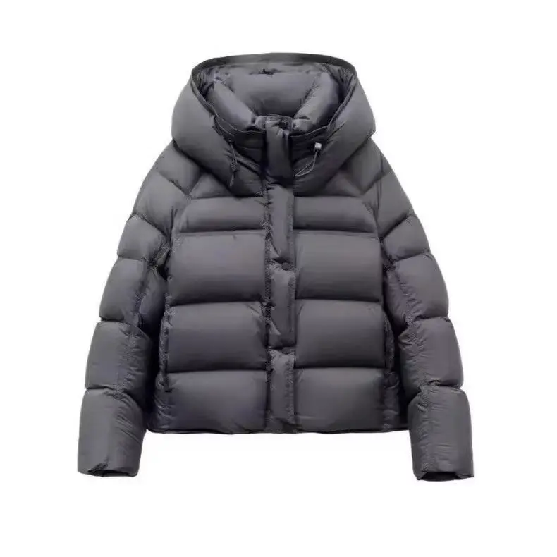 2026 New Women Cotton Padded Jacket Winter Short Hooded Loose Cotton Coat Korean Women Parkas Coat Solid Outwear Women Puffer