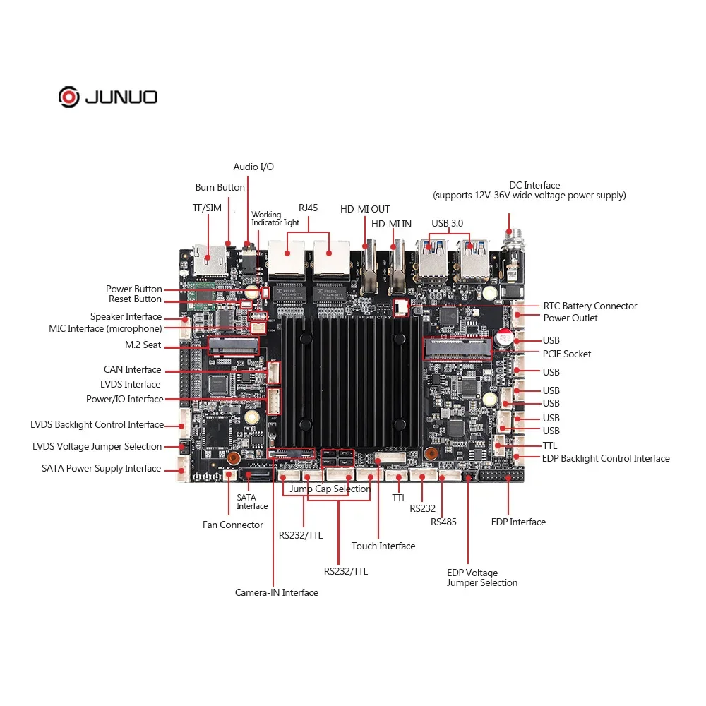 Rockchip Rk3588-a Android Board Quad Core Industrial Develop Board Android 13 Embedded Pcba pcb  Mainboard Rk3588-g Motherboard