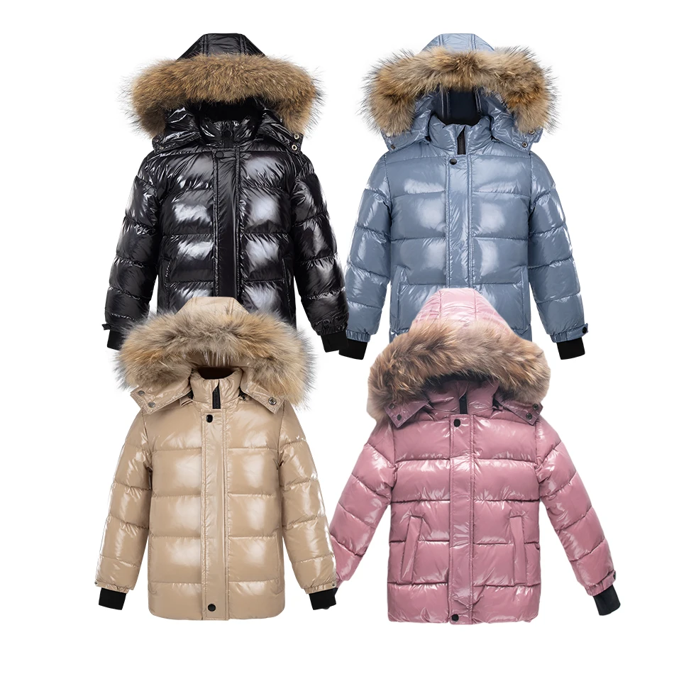 Big discount kids coat winter down jackets for boys girls ,protective from wind and water + filled duck down coats