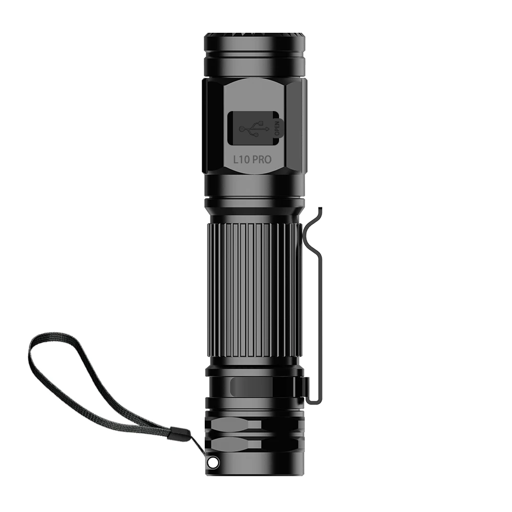 Numensseth L10PRO big flood outdoor powerful flashlight,Super Bright 2000 Lumen Small Compact,for Camping Fishing Walking Rescue