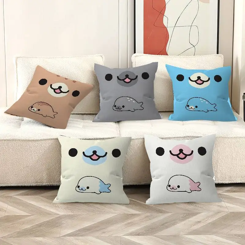 CUTE M-Mamegoma Personalized Pillow Cover Kids Bedroom Wild Party Decor Pillowcase kid Birthday shower Gift