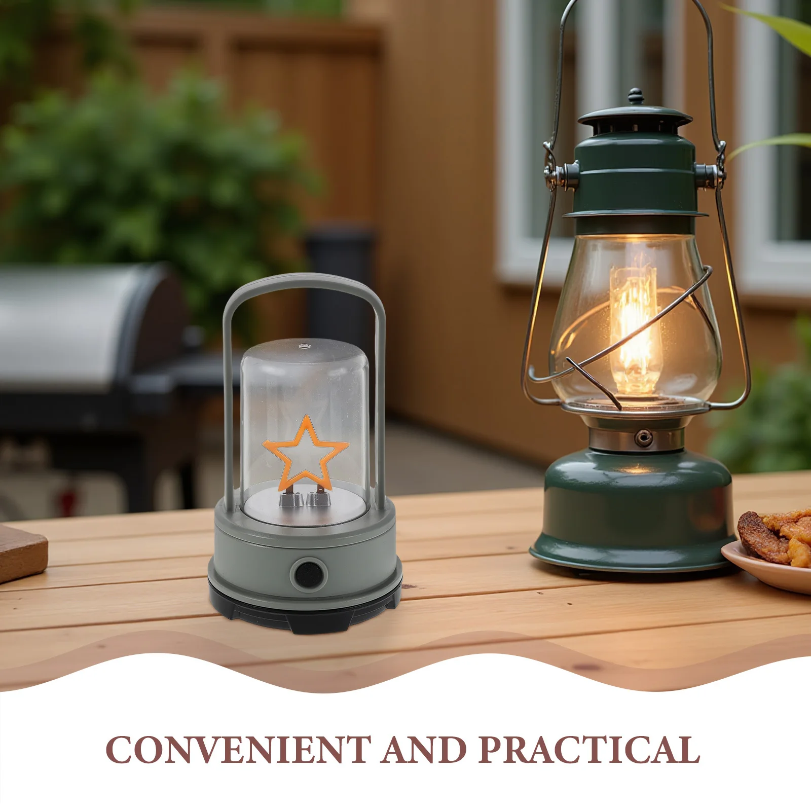 فانوس تخييم محمول على الطراز القديم، مصباح LED عالي السطوع للمشي لمسافات طويلة في الهواء الطلق، حالات الطوارئ، الاستخدام طوال الليل