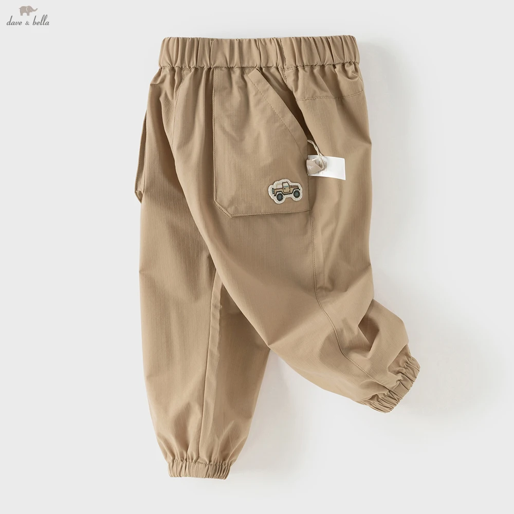 

Dave Bella Children's Cargo Pants 2-7 Years Spring Autumn Boys Cowboy Cotton Pants Casual Outdoor Waterproof Trousers DB1260260