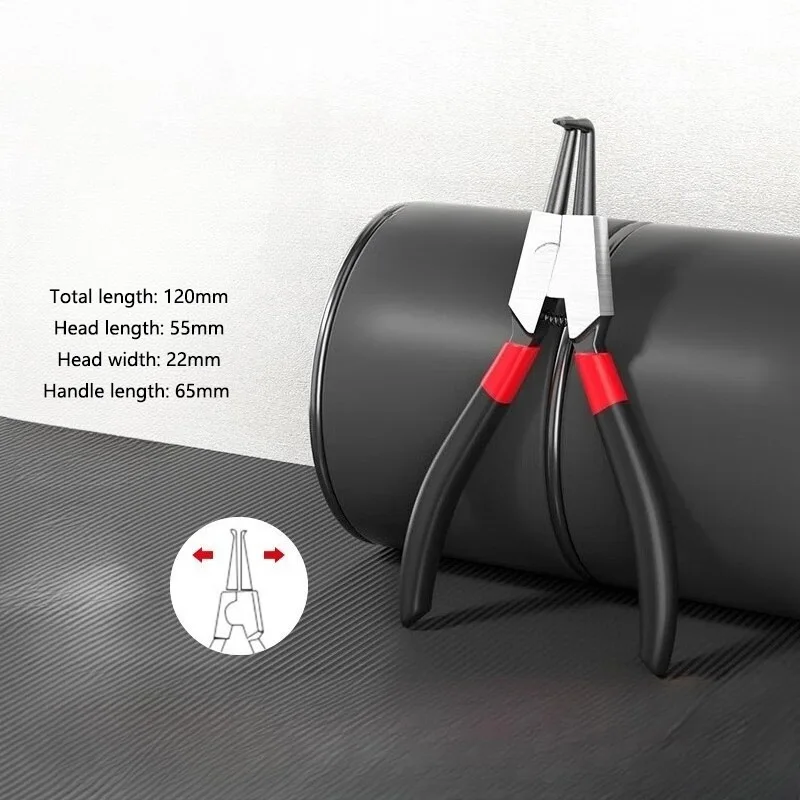 5-inch Industrial-grade Clamp Pliers with Multi-functional Pointed Tip and Outward-bending Expansion Function image 6