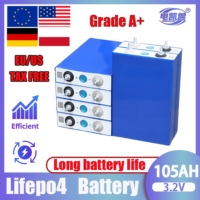 105Ah 3.2V LiFePO4 Battery DIY 4S 12V 8S 24V 48V Inverter for RV Motorcycle Electric Car Travel Solar Grade a