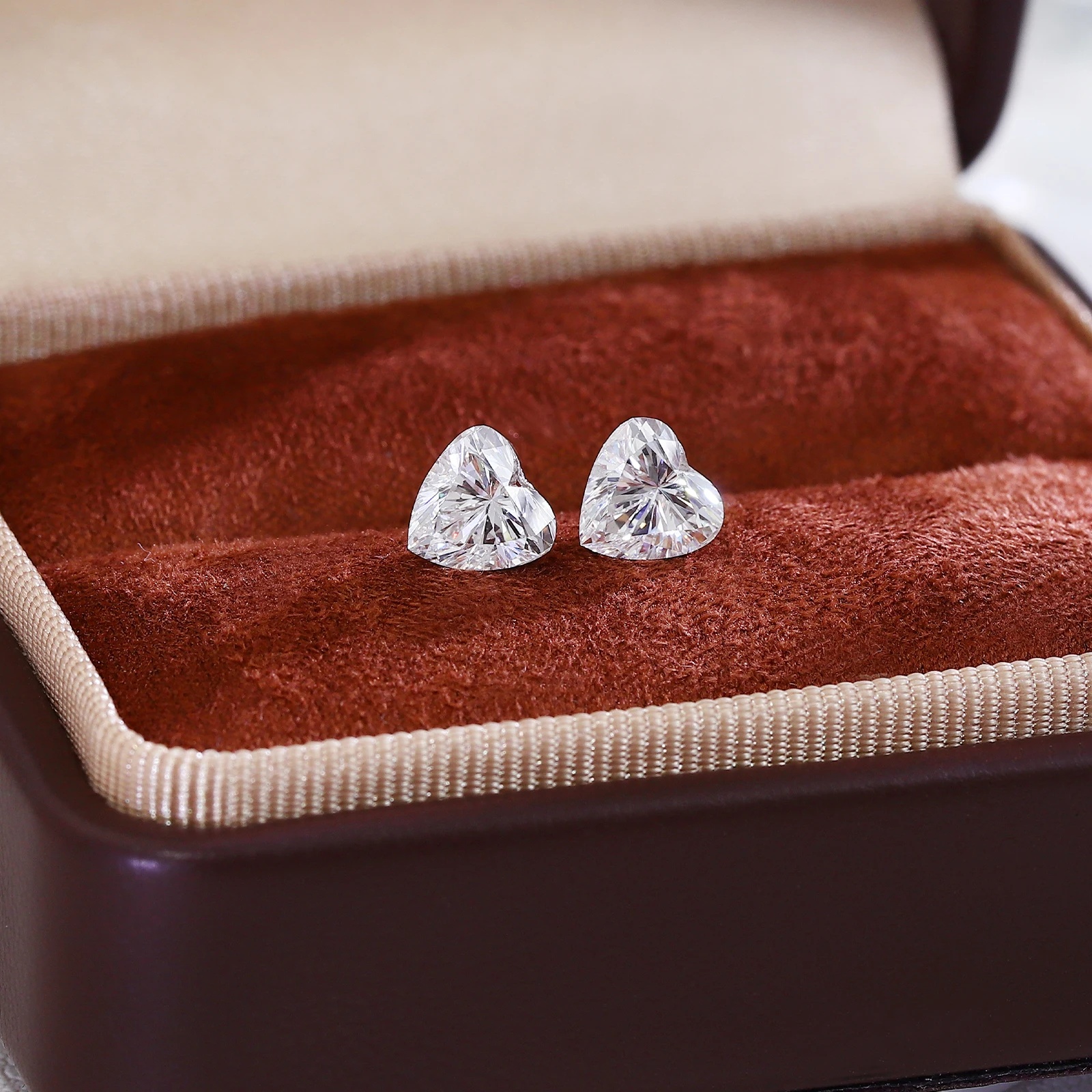 

Provence 2.0ct Lab Diamonds Heart cut Earrings 18KGold Everyday Wedding Stud Earrings for Women Fine Anniversary Christmas Gifts