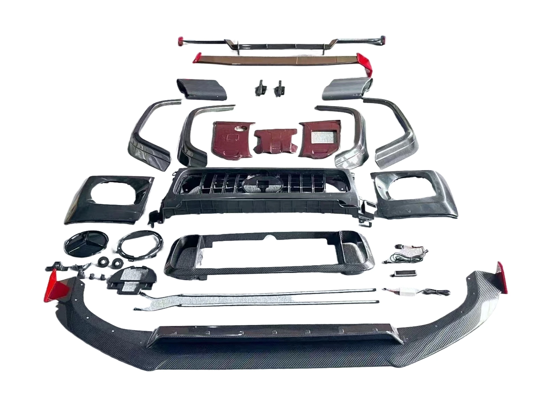 Full Custom Build With Old-to-new Body Kit ConversionFor Dry Carbon Fiber Body Kit For G-Class Upgrade To G900 - High Fitment