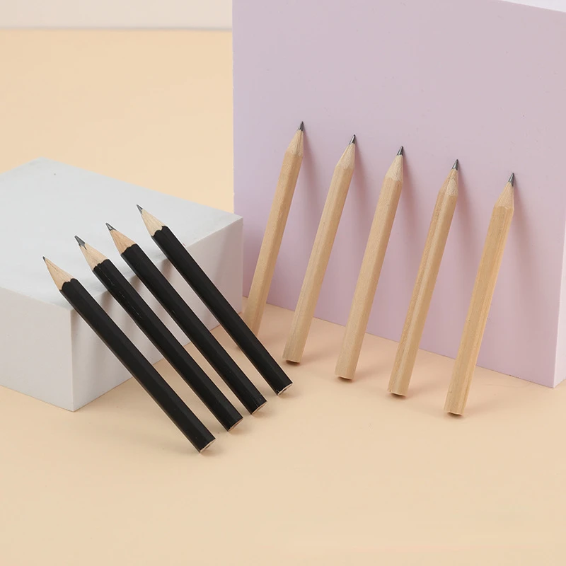 

10pcs 3.5inch HB Wooden Pencil Simple Black Sketching Pencils hotels restaurant order dishes pencil student Writing Stationery