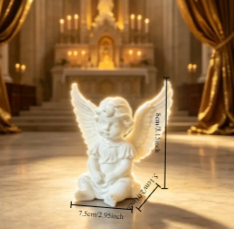 3D Printed New Hit Product - Innovative Sitting Little Angel Desk Workstation Decoration Item Small Figurine  Decoration