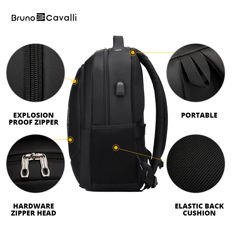 Waterproof USB Notebook Laptop Backpack, sacos de negócios dos homens para adolescentes, Mulheres Viagem Schoolbag, 15.6 16"