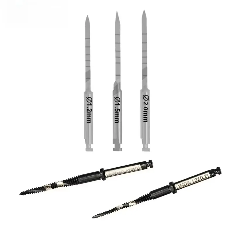 2PCS Dental Implant Surgical Drills Long Lance Alveolar Bone Location Positioning Drill Guide Insertion Pioneer Pilot Drill