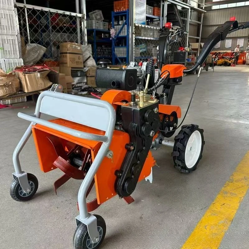 

Four-wheel drive 178 electric start lawn mower, small portable lawn hoe