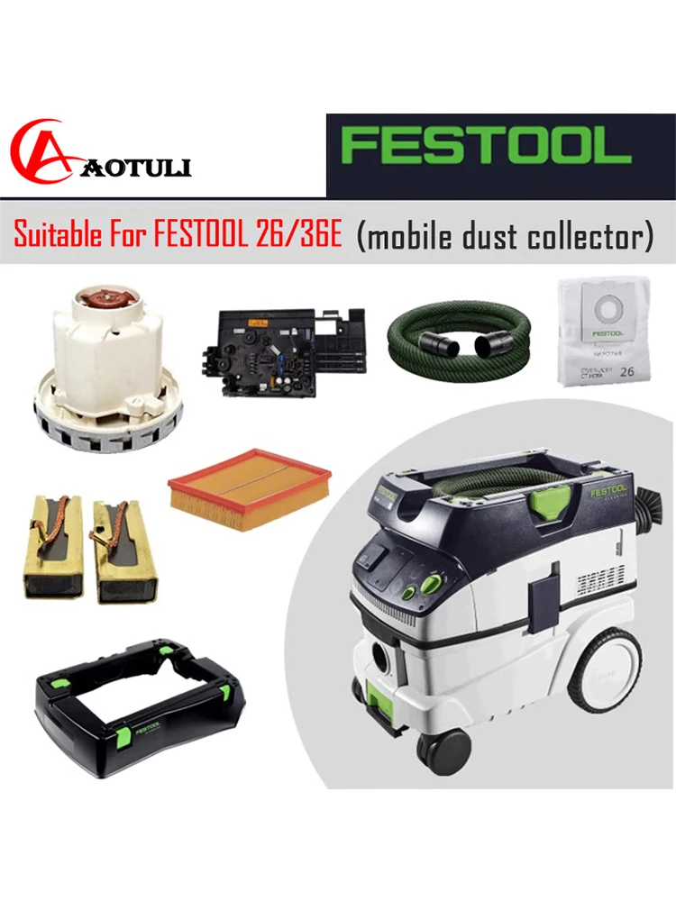 FESTOOL Vacuum Cleaner 26/36E Accessory General Motor Carbon Brush Filter element Vacuum bag hose etc