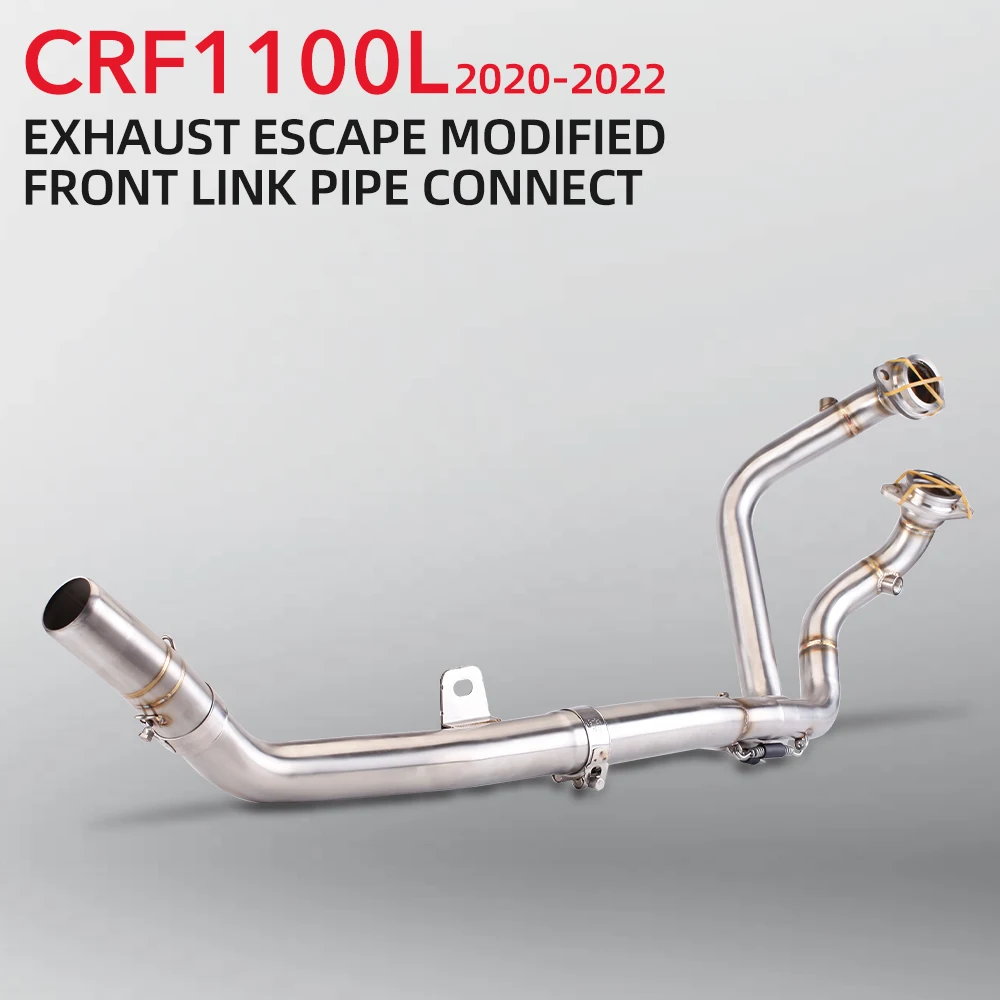 

Motorcycle Exhaust Leak Modified Front Link Pipe Connect Muffler for CRF1100L AFRICA TWIN 2020-2022 51mm