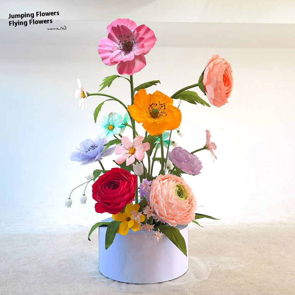 Customizable Giant Artificial Paper Bouquets Handmade Flying Flowers For Mother's Day Graduation Celebrations Event Shop