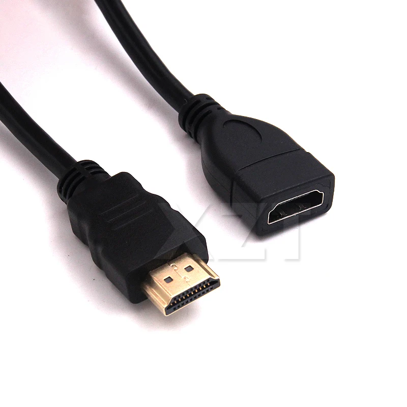 1pc 30CM HDMI-compatible Extension Cable Adjustable HDMI-compatible Male To Female Extension Adapter