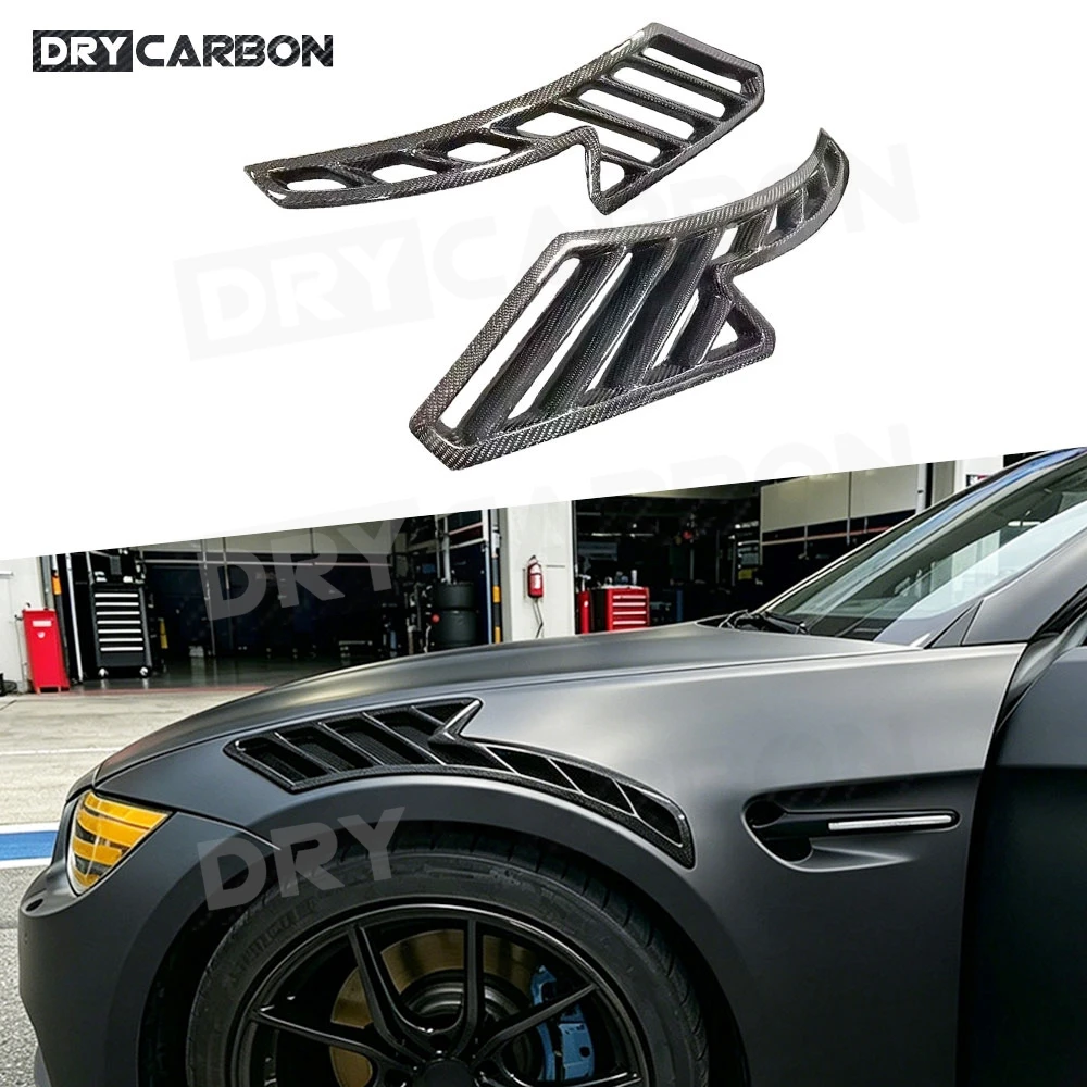 Trockene Carbonfaser Frontkotflügel Lufteinlass-Verkleidung Spoiler Karosserie-Kits Autozubehör für BMW E92 E93 M3 Coupé 2009-2013 Seitenkotflügel