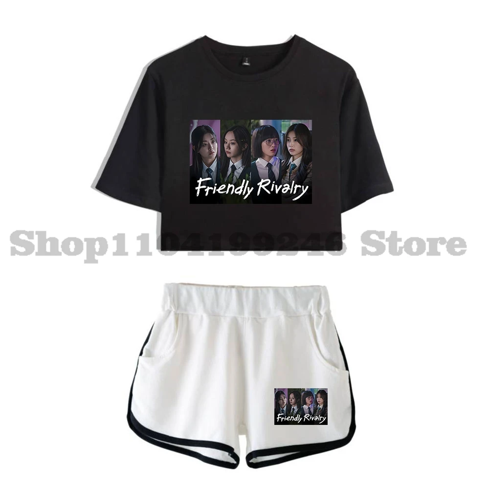 

Friendly Rivalry 2025 Movie Merch Tops Two Piece Set Shorts+Lovely TShirt Harajuku Streetwear Style3