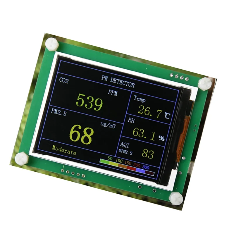ZIZI Car Temperature And Humidity Detector PM2.5 Dust Fog Measurement Sensor Home Gas Monitor