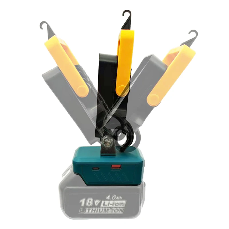 ملحقات الإضاءة لديوالت لماكيتا بطارية ليثيوم لبوش لميلووكي لبطارية M18 ضوء العمل الشعلة مصباح التخييم #3