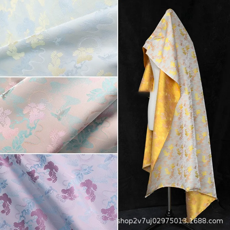 Matsuyama brocade jacquard fabric Chinese-style coat cheongsam and armor high-end custom clothing designer