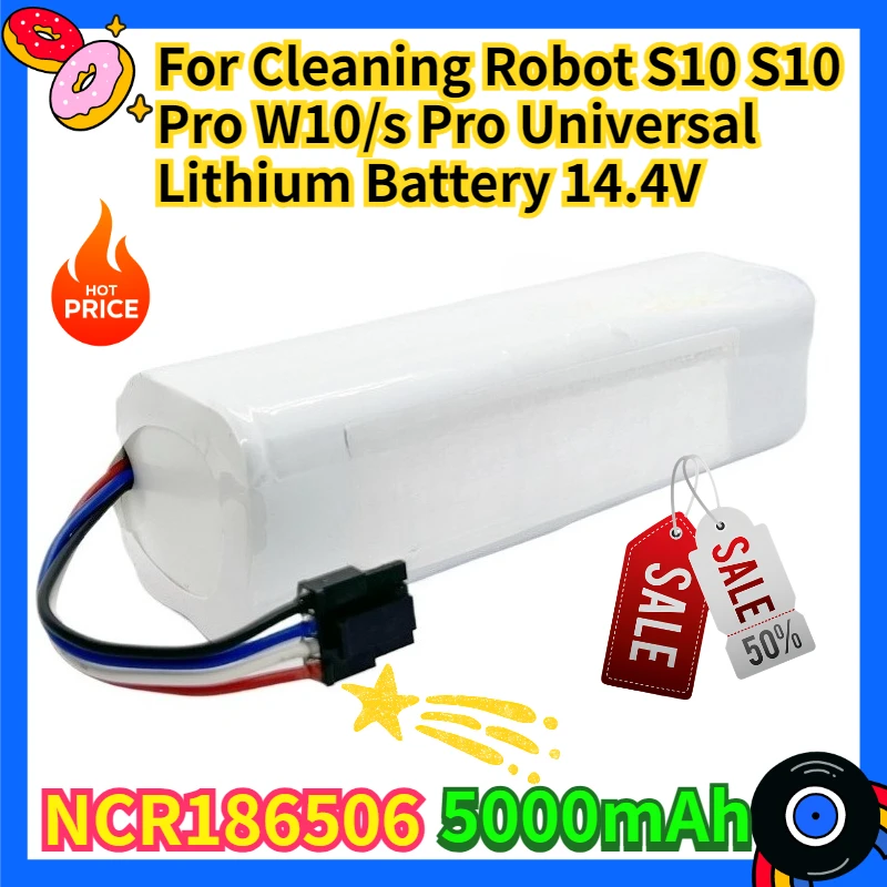 For Cleaning Robot S10 S10 Pro W10/s Pro Universal Lithium Battery 14.4V