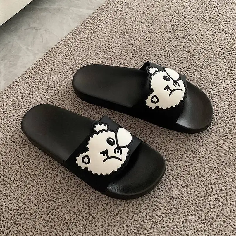

Quiet Silent Slippers - Women's Indoor Wooden Floor Soft Sole Anti Slip Embroidered Machine Washable 4 Season Couple Slippers