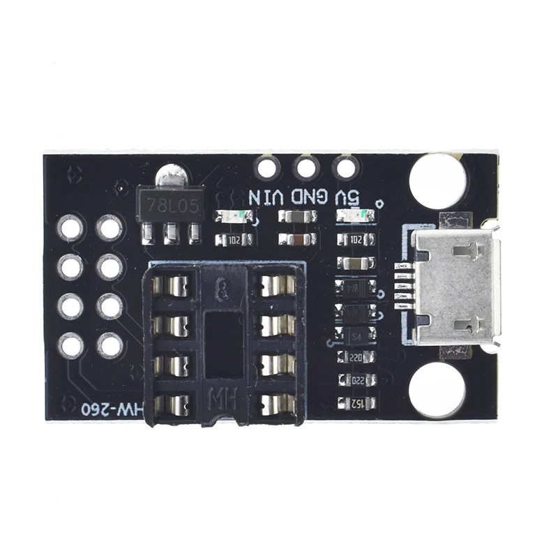 ATtiny13A / ATtiny25 / ATtiny45 / ATtiny85 Steckbare ATTINY Entwicklung Programmierung Bare Board