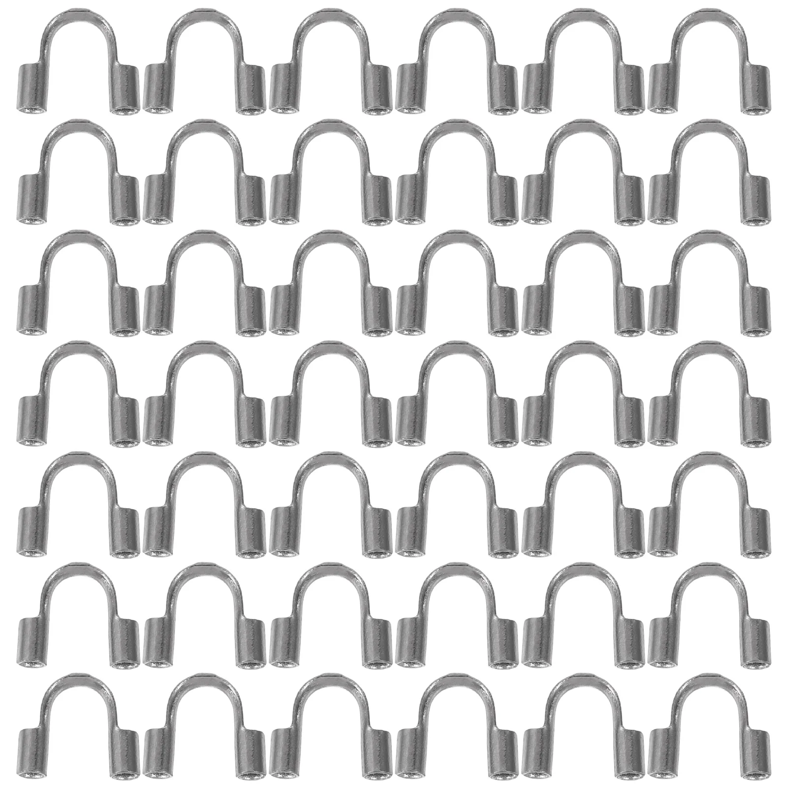 

100pcs U Shape Wire Guardian Stainless Steel Thread Protector For Jewelry Making Supplies Necklace Bracelet Earring Diy Craft